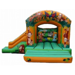 Inflatable Jungle Bouncy Slide