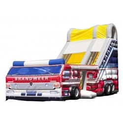Inflatable Fire Truck Slide