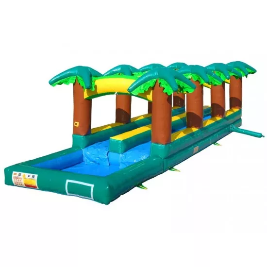 Hawaiian Slip And Slide Double Lane W Pool Hawaiian Slip And Slide Double Lane W Pool