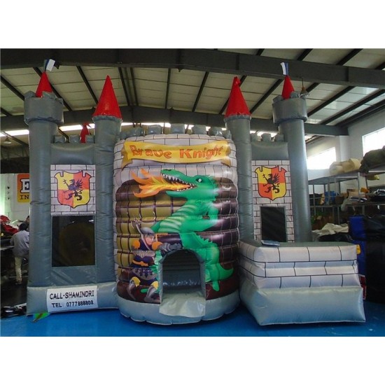 Inflatable Combo 4 In 1 Brave Knight Castle Inflatable Combo 4 In 1 Brave Knight Castle