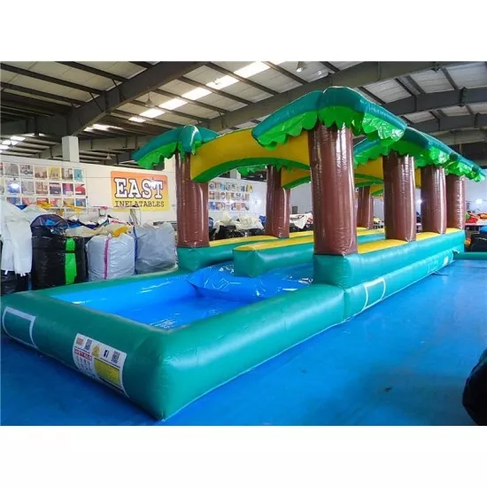 Hawaiian Slip And Slide Double Lane W Pool Hawaiian Slip And Slide Double Lane W Pool
