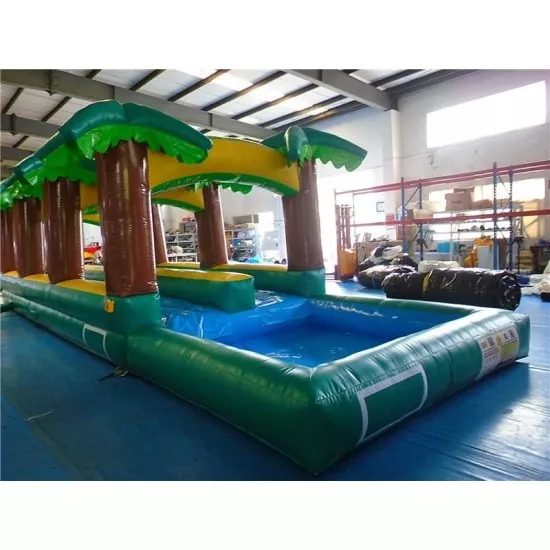 Hawaiian Slip And Slide Double Lane W Pool Hawaiian Slip And Slide Double Lane W Pool