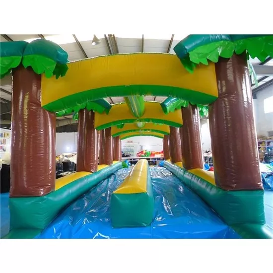 Hawaiian Slip And Slide Double Lane W Pool Hawaiian Slip And Slide Double Lane W Pool