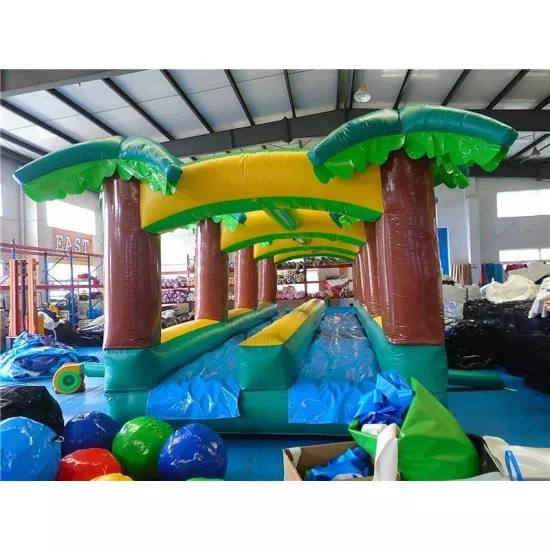 Hawaiian Slip And Slide Double Lane W Pool Hawaiian Slip And Slide Double Lane W Pool
